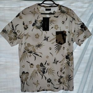 Zara Man PRINTED Pocket  T Shirt Size XL